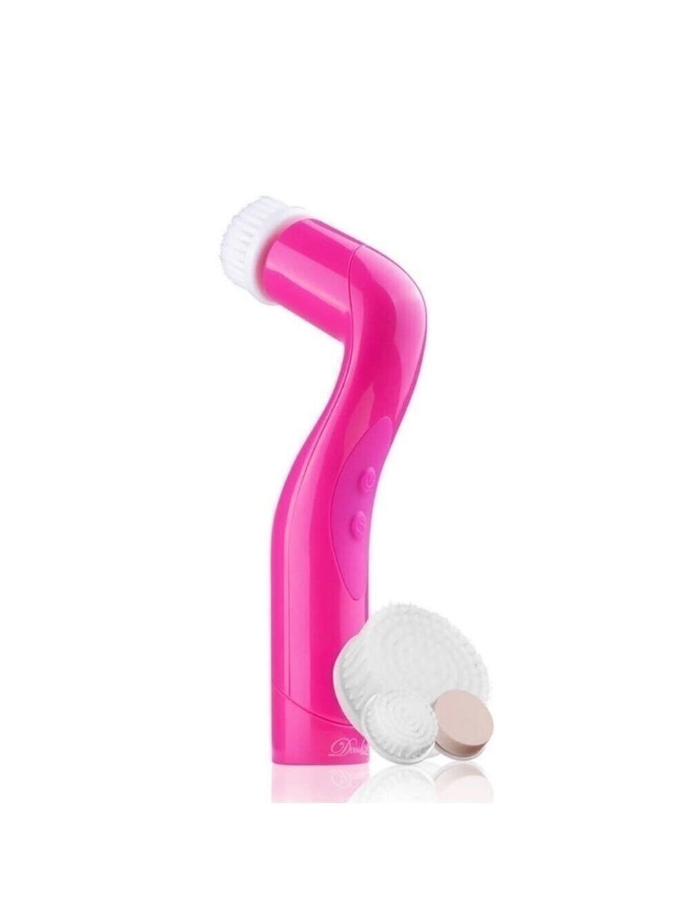 DermaLuxe advance cleansing system 2 speeds 4 cleaning heads  face and body pink